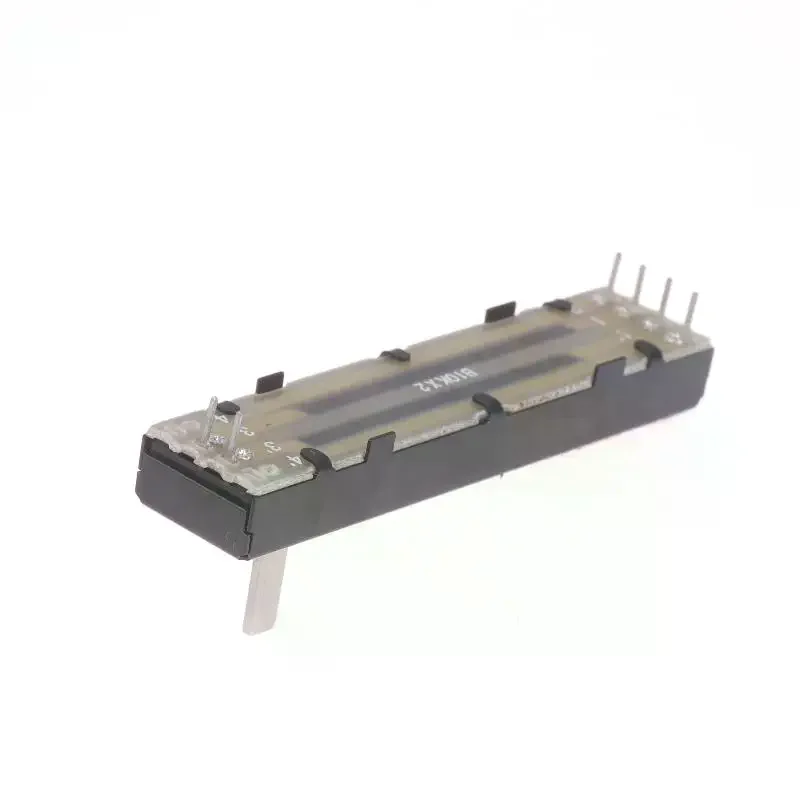 73mm 스트레이트 슬라이드 전위차계 B10KX2 15mm 샤프트 듀얼 채널 오디오 믹서 앰프 DIY 오디오 장비용 고정밀