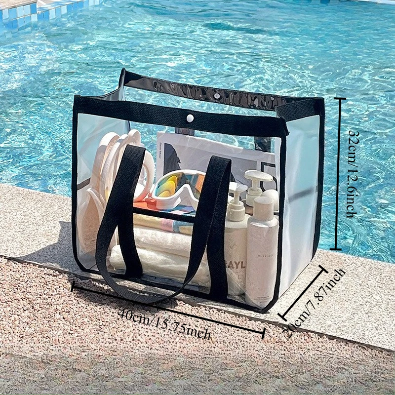 1PC Makeup Bag Large Capacity Portable Transparent Swimming Waterproof Storage for Clothes Travel Essentials Beach Organizer Bag