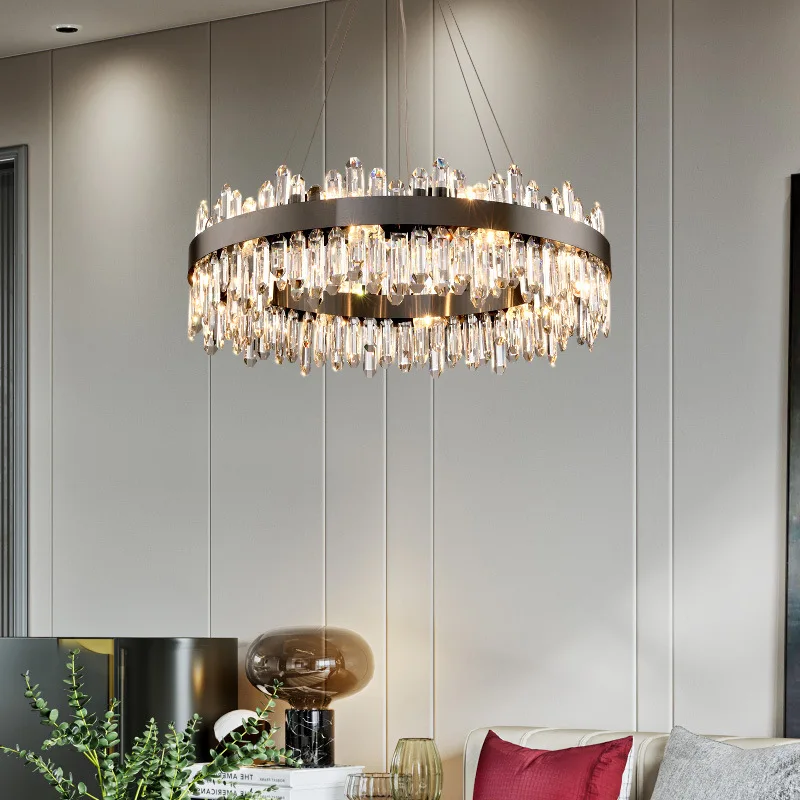 Modern Creative Fancy Design Gold Black Crystal Chandelier Indoor Lighting Hanging Lamp Decoration For Dining Room Living Room,led chandelier,ceiling chandelier,led pendant light