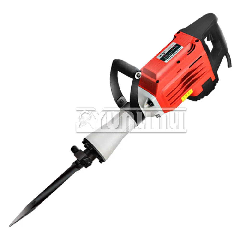 1600W Electric Demolition Hammer Heavy Duty Concrete Breaker 4000RPM Jack Hammer Demolition Drills demolition jack hammer concrete breaker 1600w electric hammer 2 chisel bit