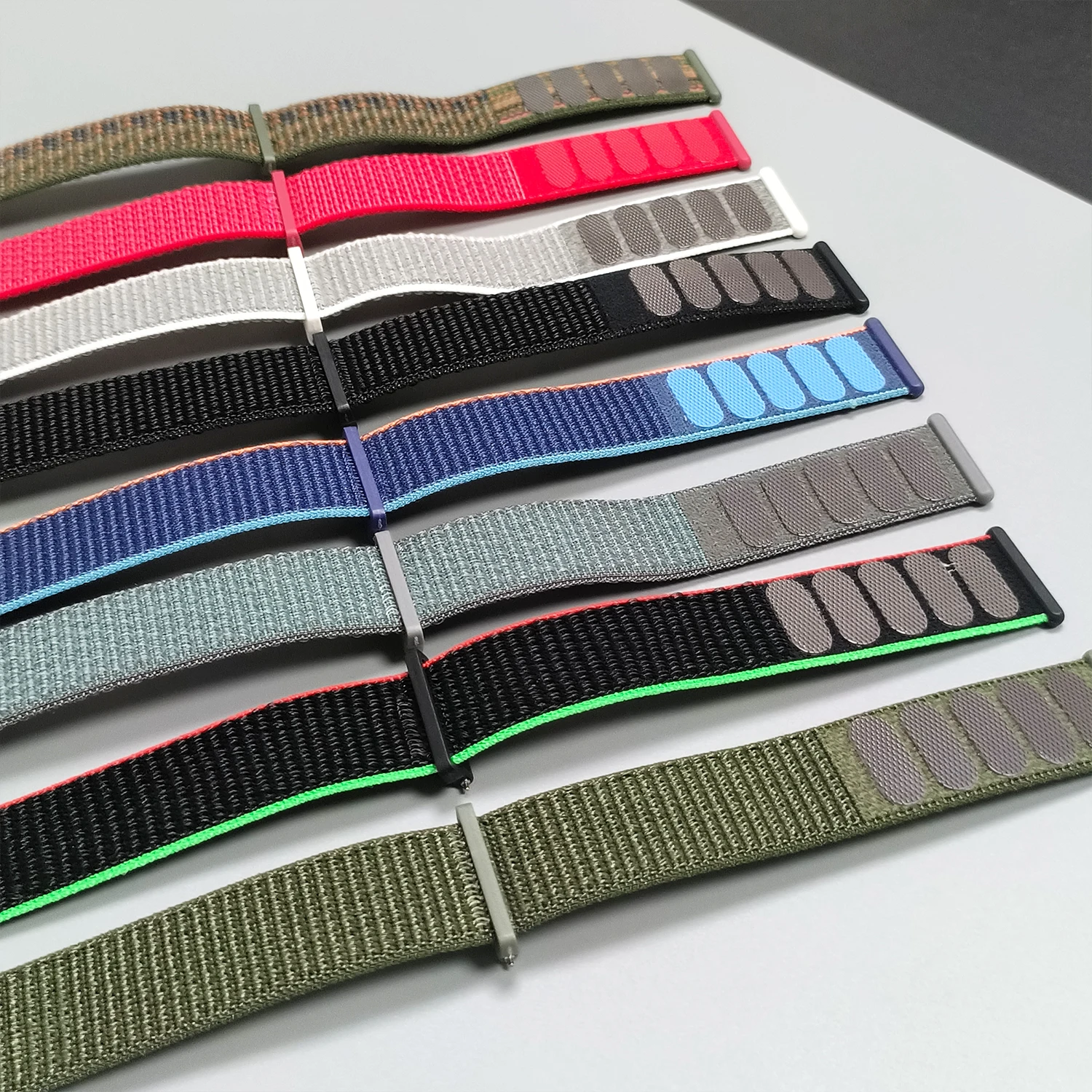 Braided Nylon Velcro Strap - 20mm/22mm Watch Band