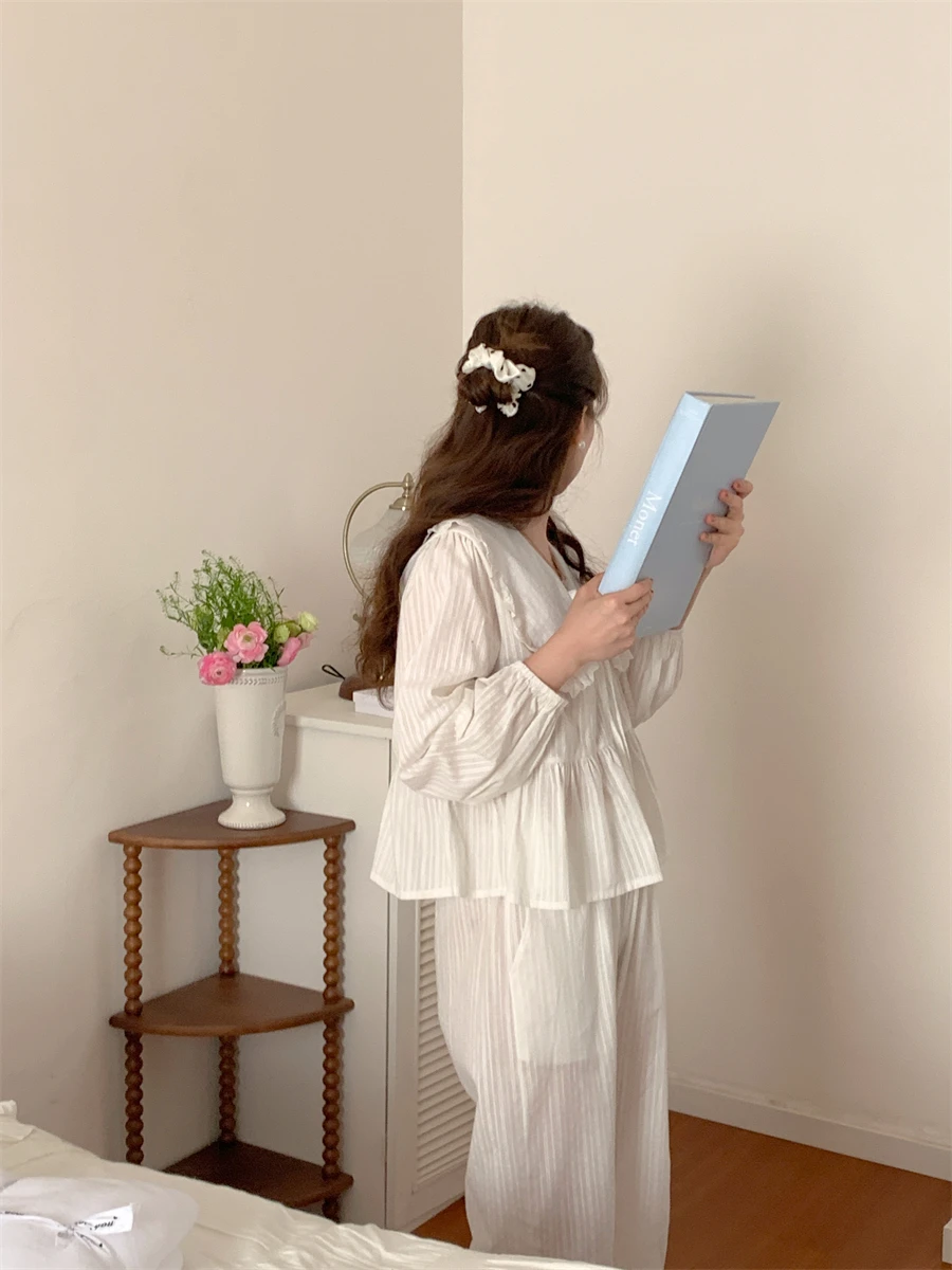 Women's Pajamas, Pajamas Set, Spring, Autumn Long-sleeved Pajamas, Women's Pajamas Set, Pajamas two-piece