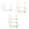 Wooden Floating Shelves for Wall Plant Flower Wood Swing Hanging Rope Storage Home Living Room Decor 1/2/3-tier 6