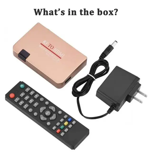 Hdmi To Rca Converter Atari 2600 Tv Adapter RF Demodulator Coaxial