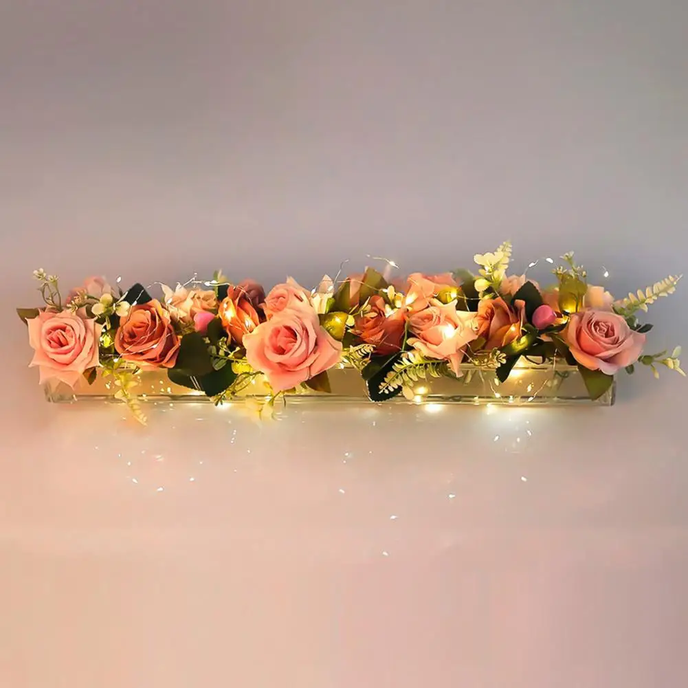 Rectangular  Attractive Wedding Dining Table Flower Vase Acrylic Floral Vase Clear   Festival Decoration 4