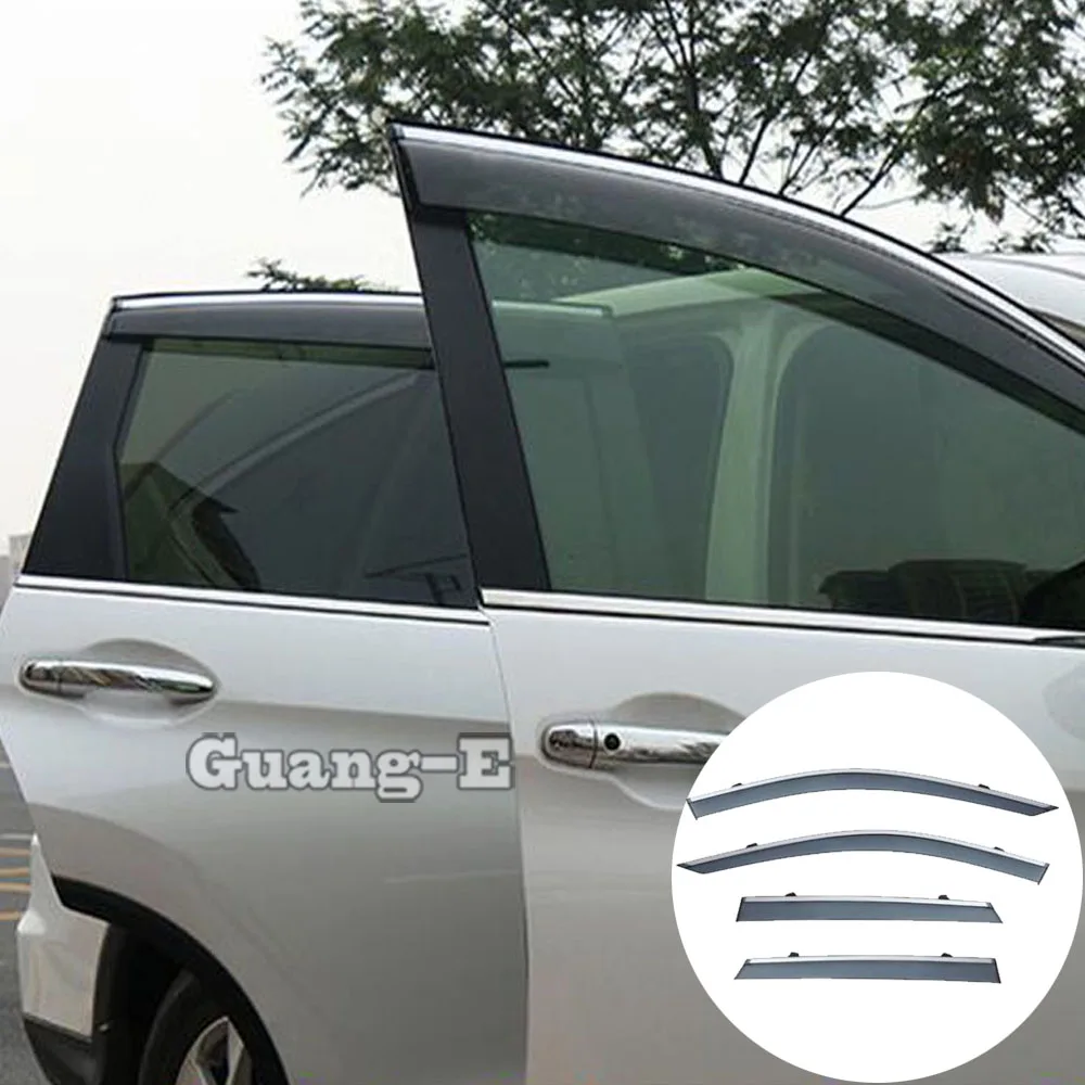 Frame Styling Cover Stick Plastic Window Glass Wind Visor Rain/Sun Guard FOR JAGUAR F-PACE