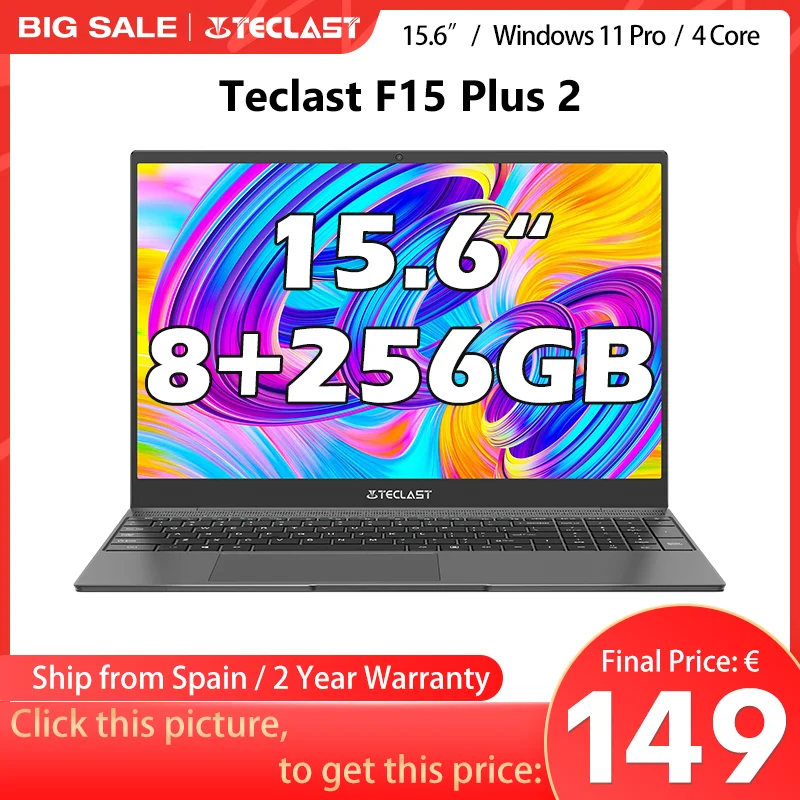 TECLAST ノートパソコン F15 Plus / メモリ8GB / SSD256GB / フルHD