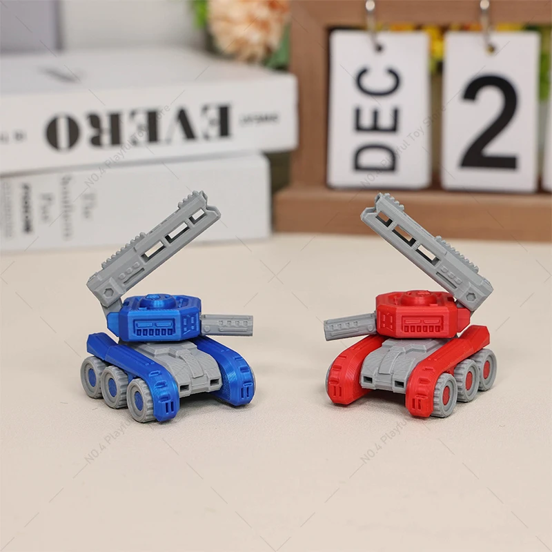 3D printed mini war machine mecha drone tank series toys movable joints assemble character models for children