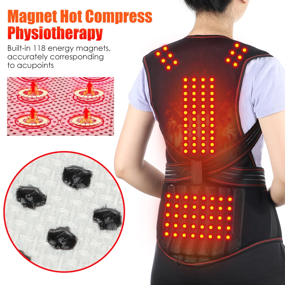 de aquecimento Colete Cintura Brace Posture Corrector