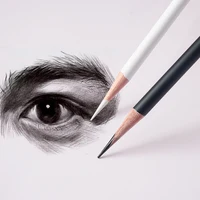 6pcs Black White Color Pencils Permanent Color Drawing Pencil Oil-based Wooden Colored Pencils For Artist And Beginner Art 5