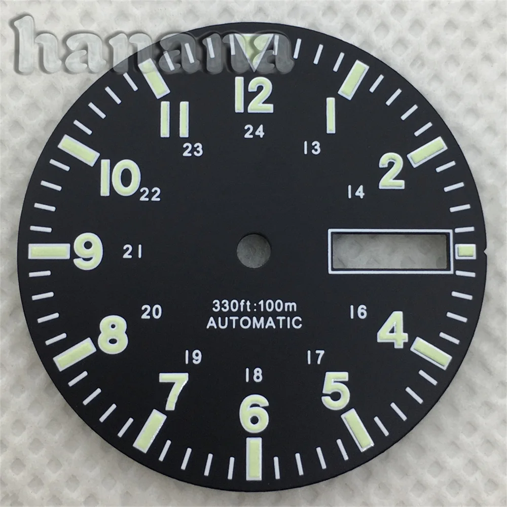 Multicolor C3 Luminous Dual Date Calendar Dial - Black & White with Red, Yellow, Blue Accents - Men's Watch Accessory