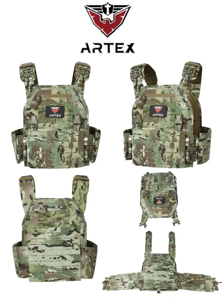 ARTEX 전술 조끼 야외 사냥 플레이트 캐리어 보호 조절 가능 조끼 에어소프트 캐리어 전투 장비 6094 조끼
