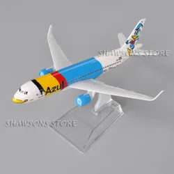 16cm Diecast Metal Model Plane Toy A320 Azul Brazilian Airlines Air Miniature Replica