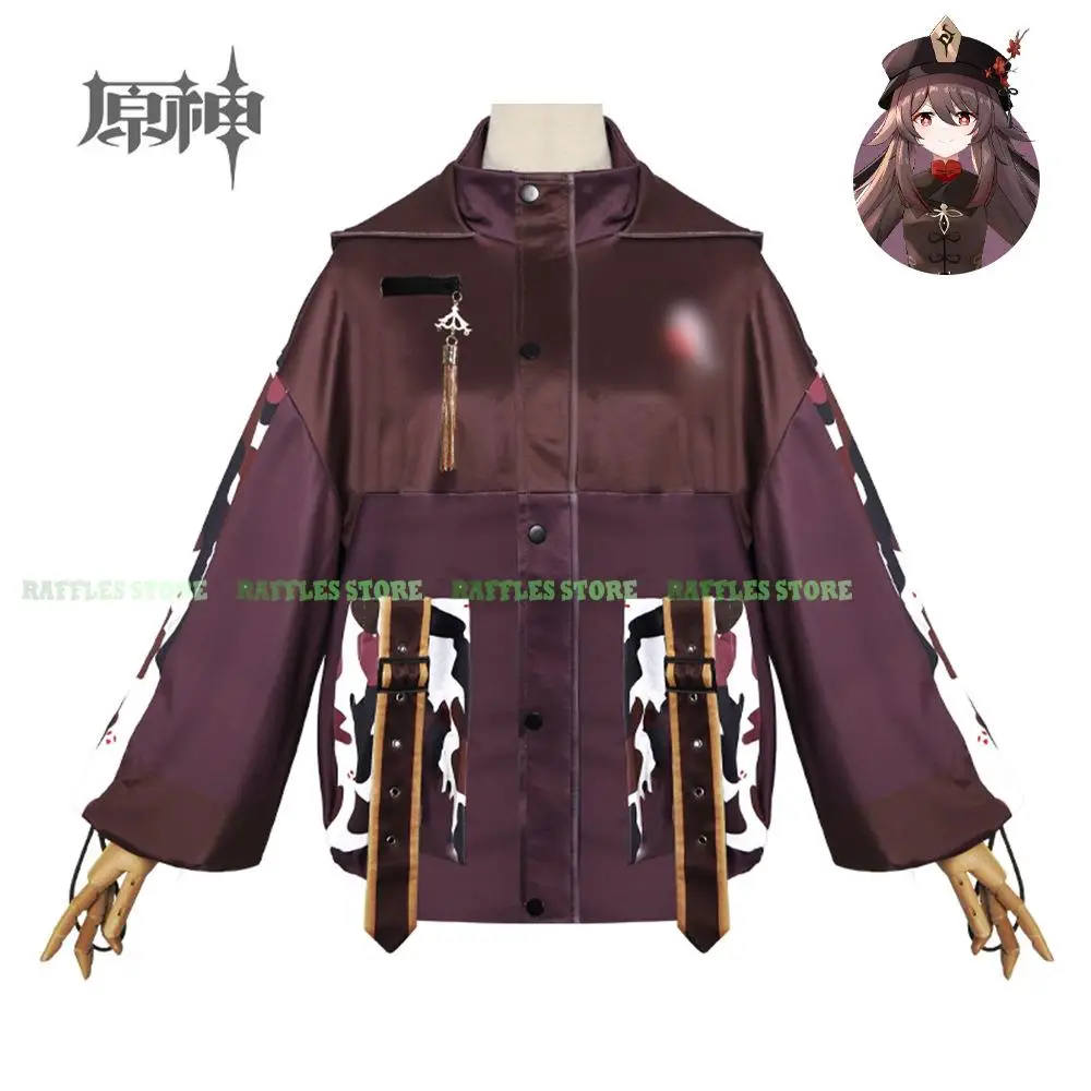 

Genshin Hutao Hu Tao Doujin Daily Suit Cosplay Costume Wig Halloween Anime Cosplay Cute Coat Doujin Women Fashion Daily Clothes