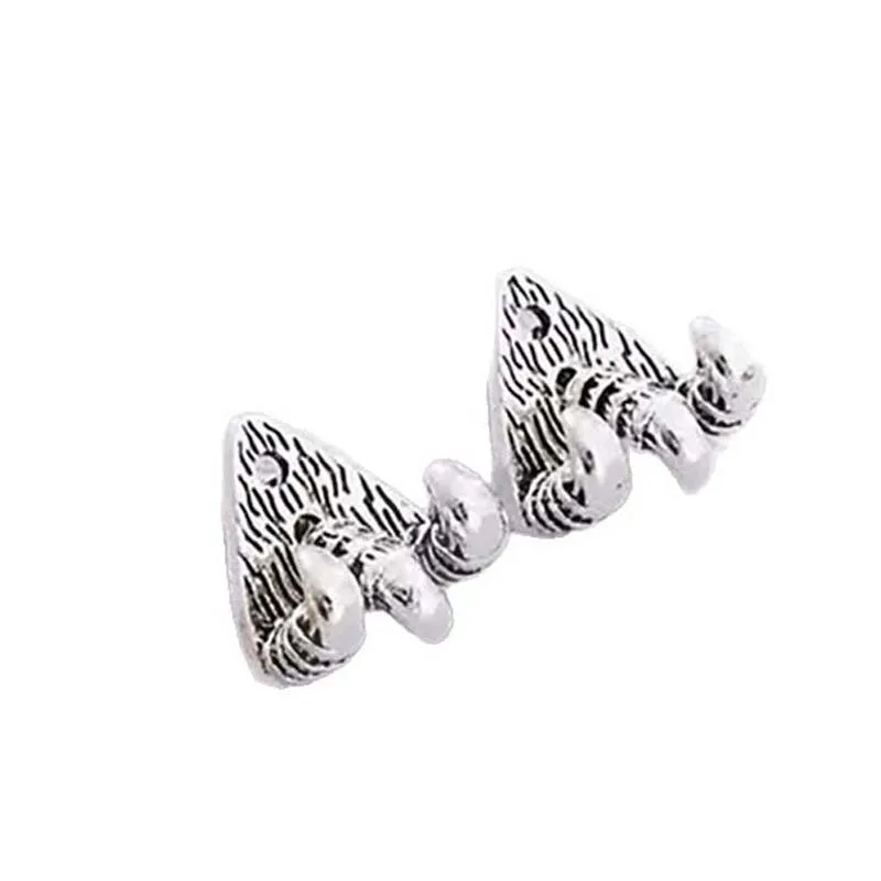 Gothic Black Claw Stud Earrings Men Punk Metal Geometric