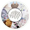 Folding Drying Rack with 35/20 Clips Stainless Steel Windproof Underwear Socks Clip Swivel Hook Hanger Space Saving Drying Rack 6