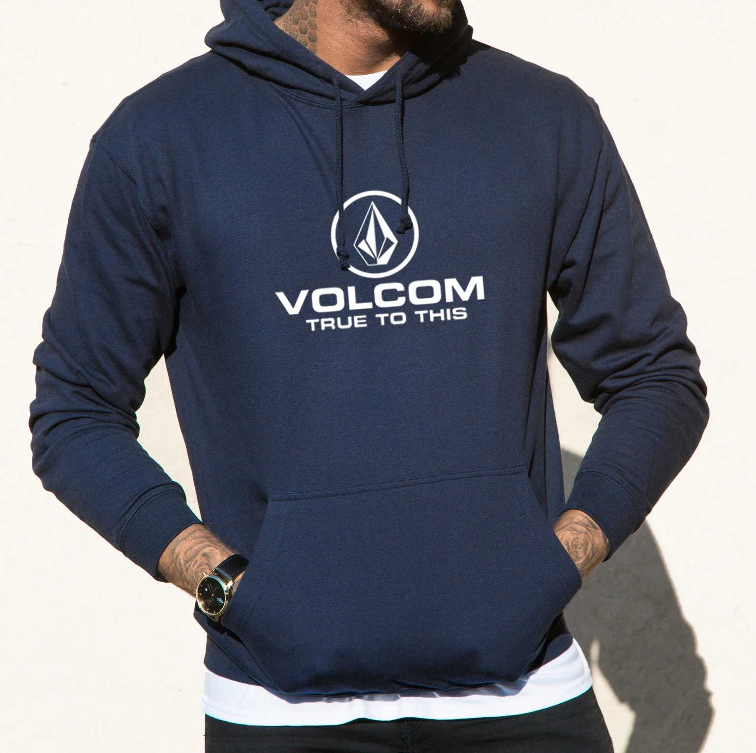 Men's VOLCOM Spring and Autumn Outdoor High Quality Hoodie Set, Sports Mountain Hoodie, Fashion and Leisure 5