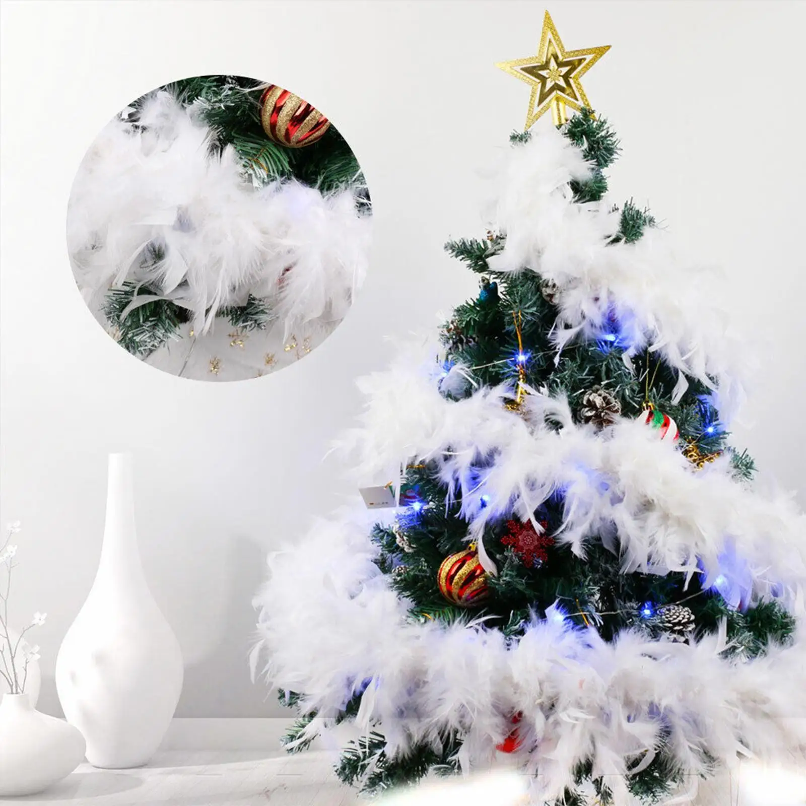 Festive Feathered Christmas Tree
