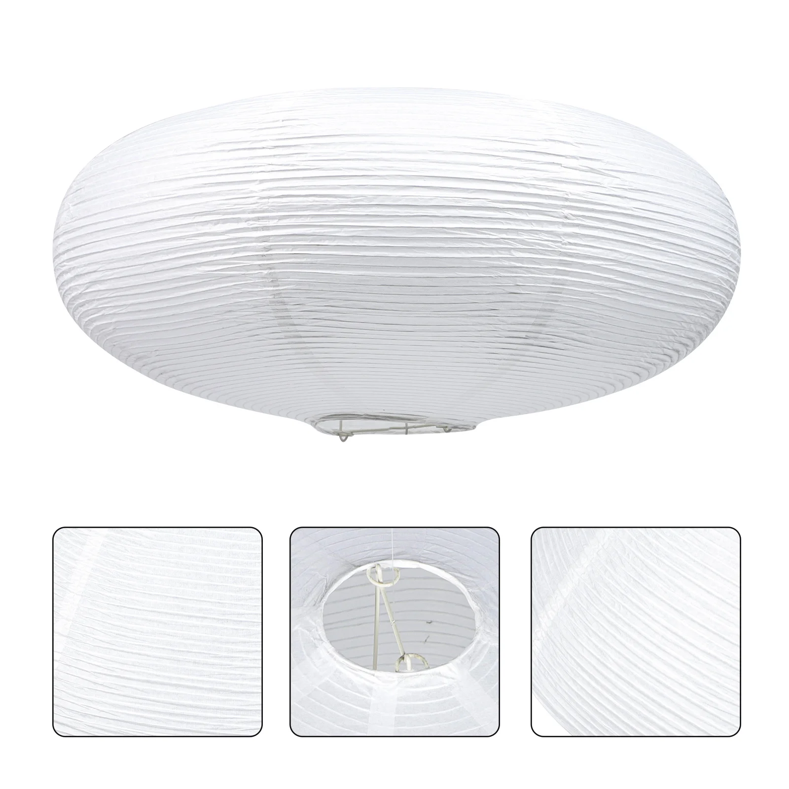 

Paper Pendant Light Shade Simple Japanese style White paper LampShade Ceiling Light Cover bedroom home rastarant universal decor