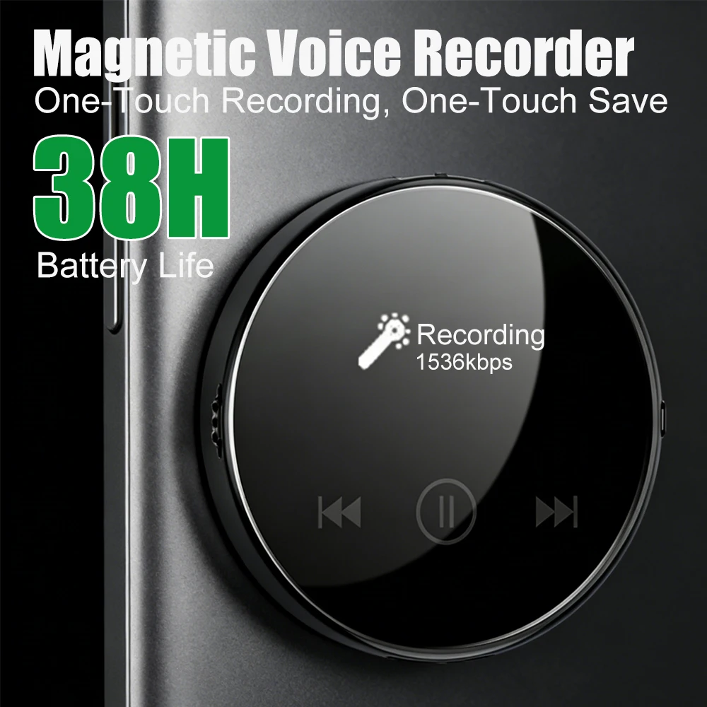 Discreet round voice recorder design