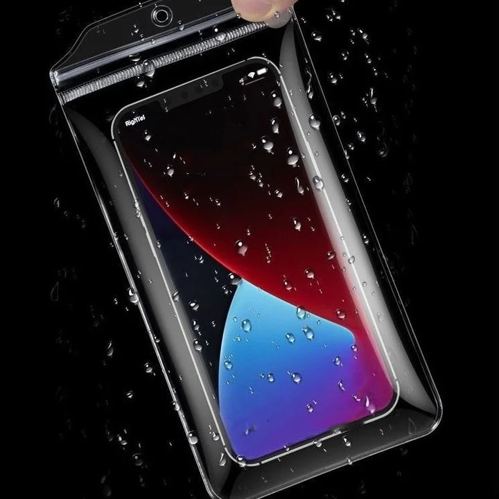 Thickened Transparent Phone Bag Waterproof & Dustproof Zipper Pouch Universal Mobile Phone Multifunctional Storage Bags 1-10Pcs