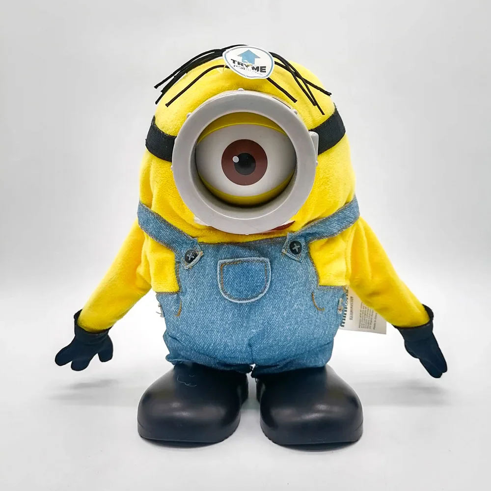 Minions Anime Movie Despicable Me Laughs Tumbling Stuart Electric Tumble Fall Rise Plush Figures Kids Birthday Gifts