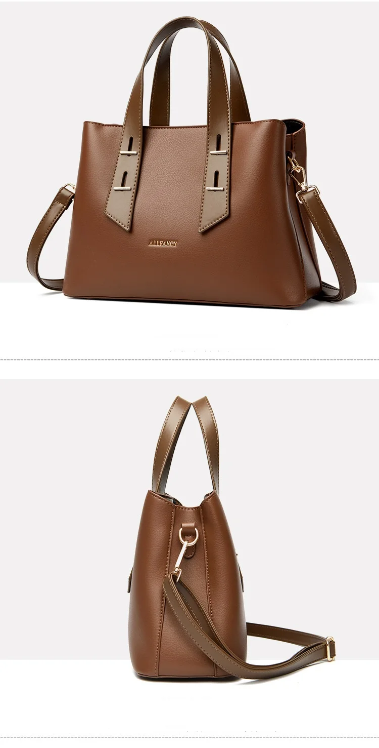 Neue Ankunft Luxus Frauen Umhängetaschen PU Satchel Handtaschen für Frauen Schulter Tote Geldbörsen Griff Satchel Geldbörse – Detail 8