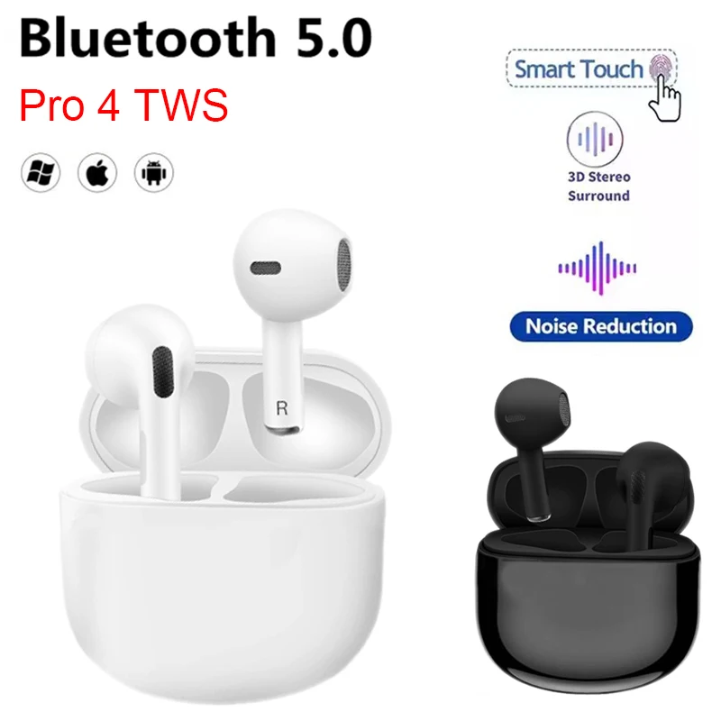 Беспроводные наушники TWS Air Pro 4 Bluetooth-наушники Спортивная гарнитура с микрофоном