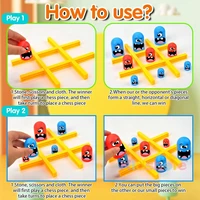 Tic-Tac Toe Toy Board Game Big Eat Small Game Parents Child Interaction Children's Games Education Toys Party Tabletop Games 2