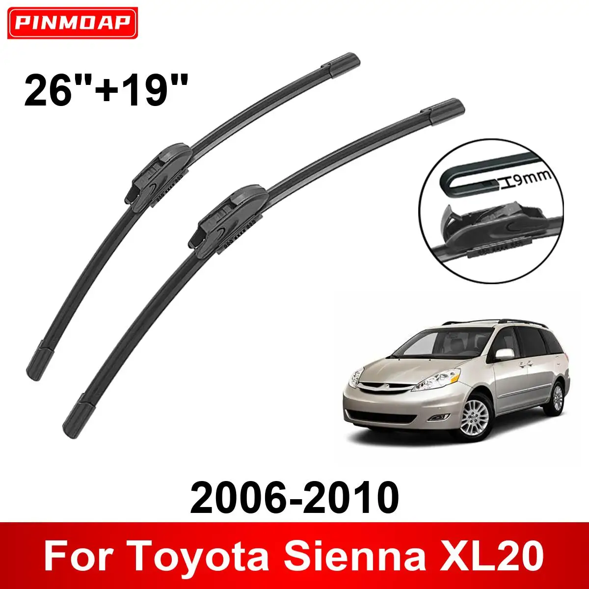 2007 Toyota Sienna Wiper Blade Sizenull