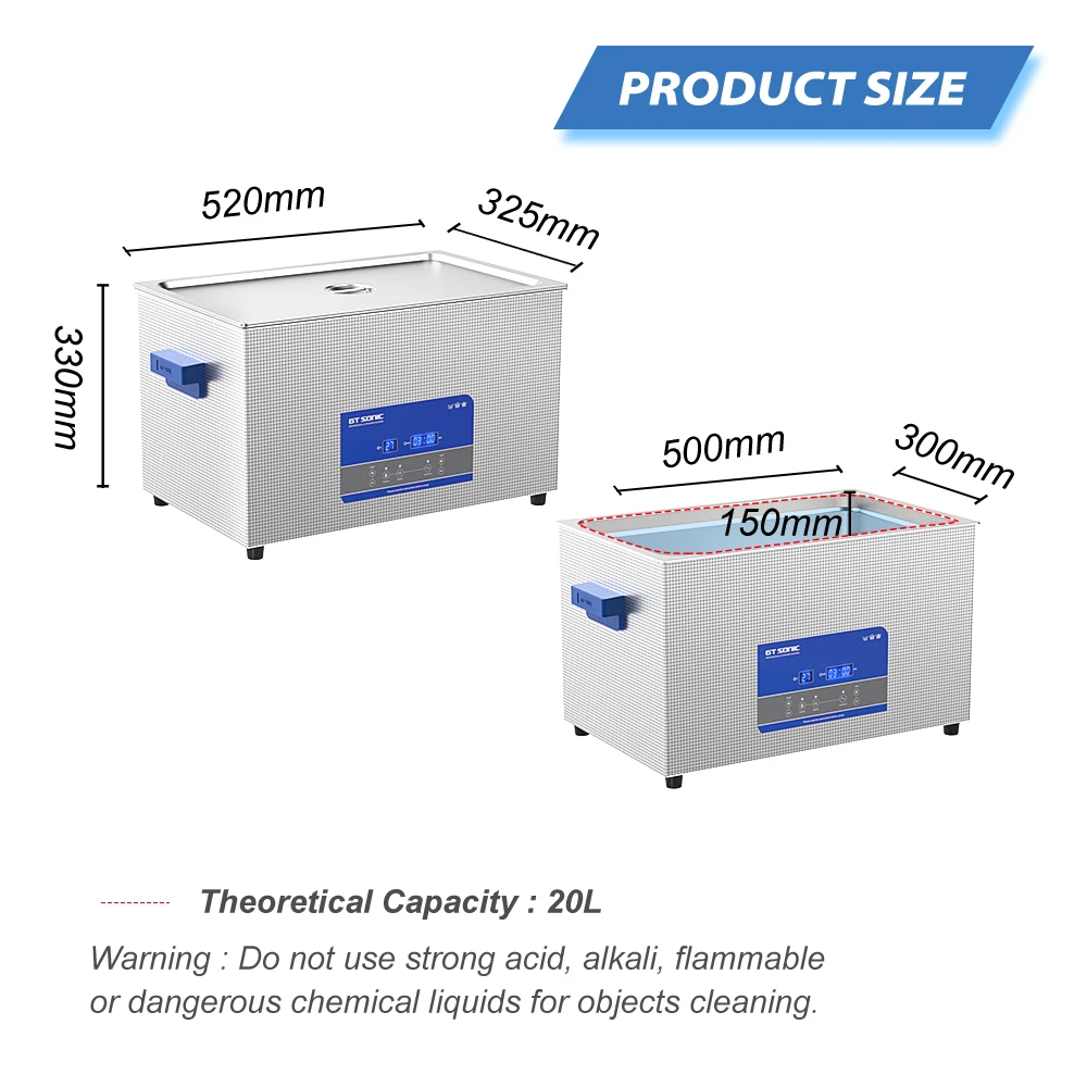 GTSONIC Ultrasonic Cleaner - 2L to 27L Digital Ultrasound Bath with Big Sale Price Description Image.This Product Can Be Found With The Tag Names Digital ultrasonic cleaner 6l, Ultrasonic cleaning machine 3l, Ultrasonic cleaning machine 6l