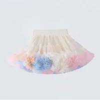 Girls Tulle Skirt Baby Children Tutu Pettiskirt Skirt Kids Fluffy Ballet Skirt Party Princess Girl Clothes 1 2 3 4 5 6 7 8 Years