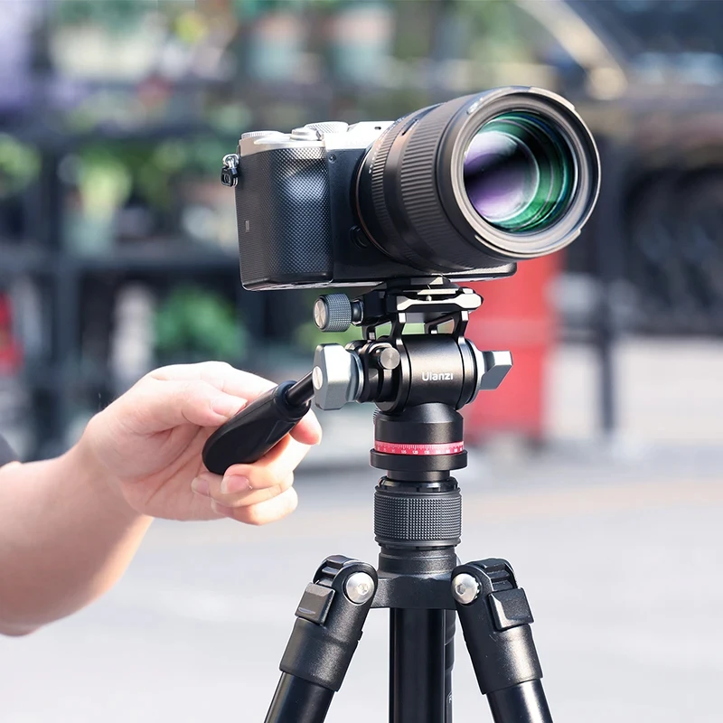 Ulanzi U-190 Small Hydraulic Ball Head Camera Professional Tripod Head 360 Panoramic Universal Ballhead for DSLR Tripod Monopod