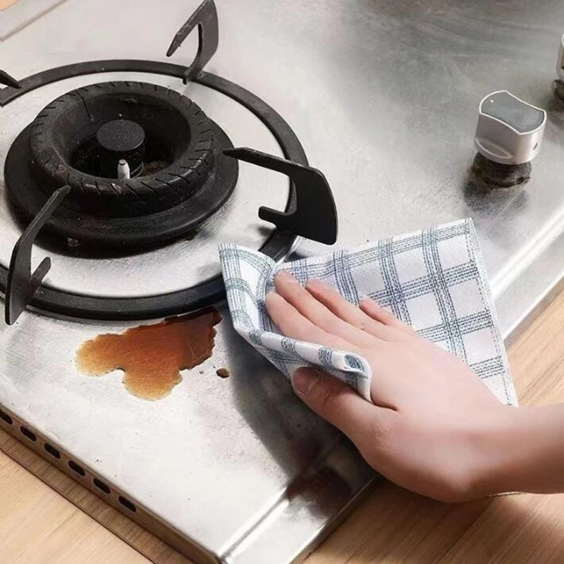 40Pcs Kitchen Roll Lazy Dishcloth Rag Reusable Cleaning Cloths Strong Absorbent Thicken Multi-Purpose Non-Woven Towel