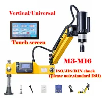 M3-M16 Electric Tapping Machine. Drilling Tapper,Vertical Universal Type, ISO JIS DIN Chucks Option ,Easy Arm Power Tool 220V 1