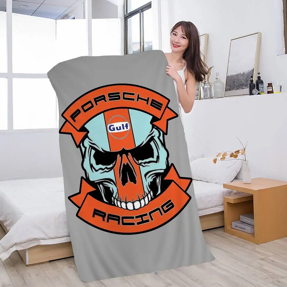 Gulf Racing Auto Mikrofaser Strandtuch Saugfähig Und Weich_voghion.com
