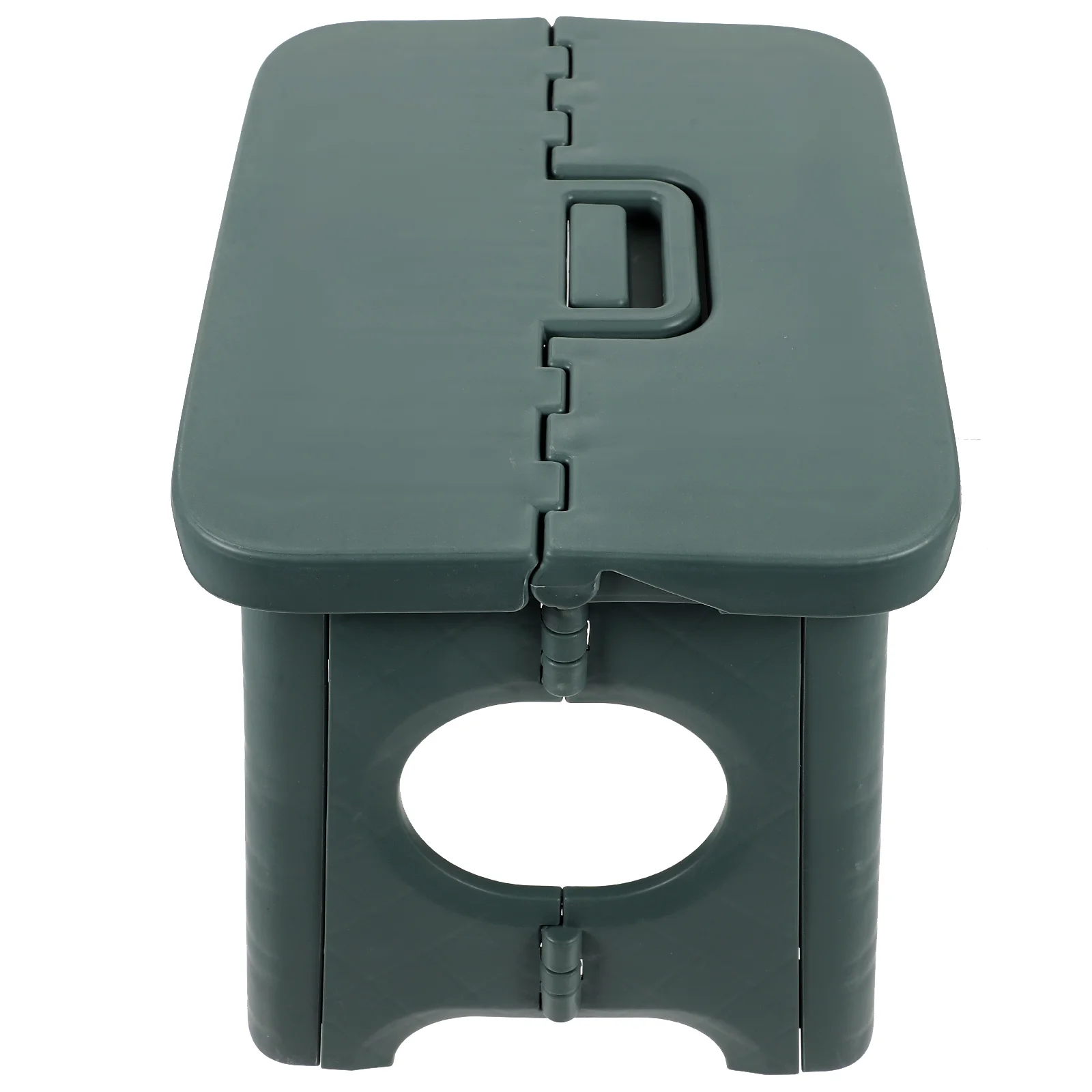 

1Pc Small Foldable Stool Portable Folding Taboret Pure Color Folding Stool for Home Office Bathroom (Green)