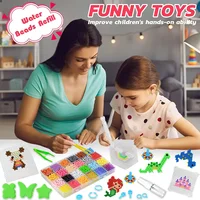 Magical Water Sticky Beads Toy Set DIY Handmade Children Water Spray Magic Crystal Beads Puzzle Craft Kits Kids Educational Toys 5