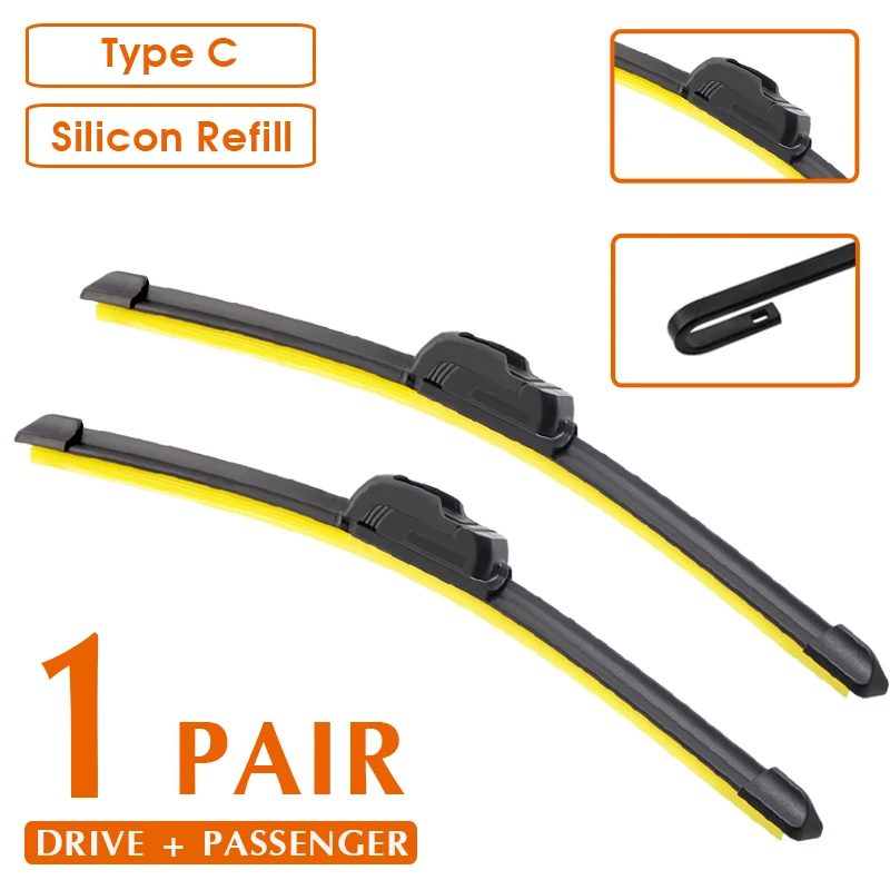 Escobillas De Limpiaparabrisas Delanteras Para Seat Leon Mk2 1P 2005, 2006, 2007, 2008, 2009