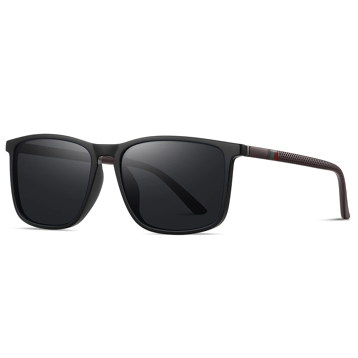 Square Sunglasses for Men Women Polarized Light Weight Business Driving Hiking Comfortable Eyewear Accessory