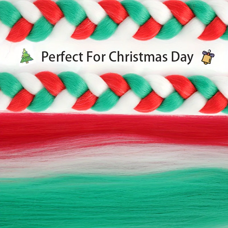 2PCS synthetic rubber band ponytail wig DIY braided heat-resistant female braid extension hair piece long straight hair