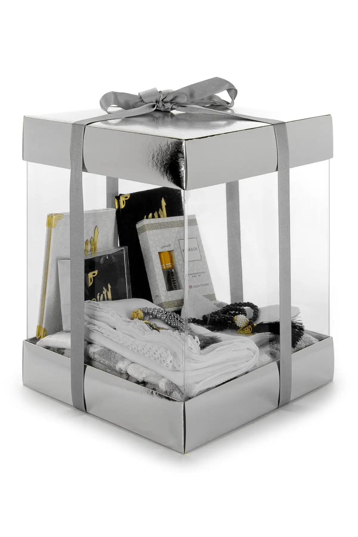 

Dair Luxury Custom Pvc Boxed Gift Bride And Groom Bohça Set Grey Seccade Carpet & Rug Mat Home Furniture