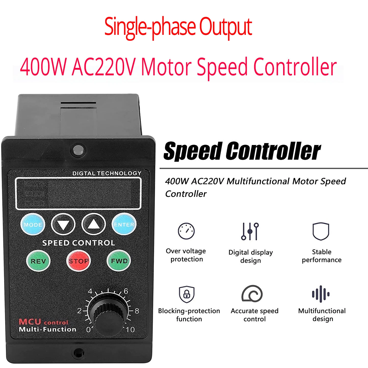 UX52 AC Motor Speed Regulator High Power Drive Module 6W400W 220V