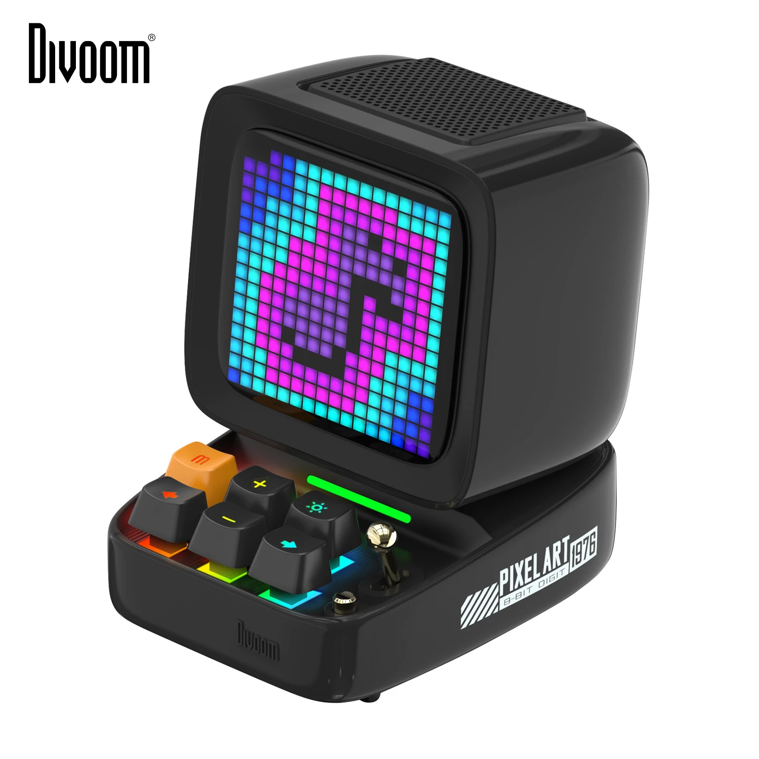 Divoom-Haut-parleur Bluetooth sans fil Ditoo Pixel Art, puissance de sortie 15W, installation de la salle de jeu, application LED 16x16, écran avant solitaire