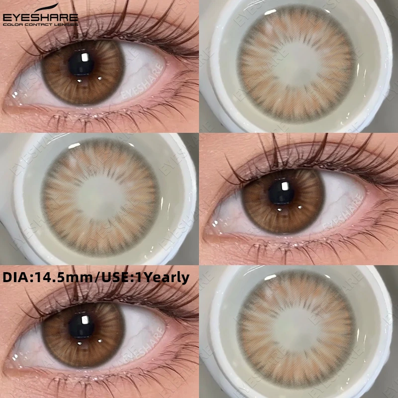 EYESHARE Soft Beauty Color Contact Lenses - Purple & Pink Tones