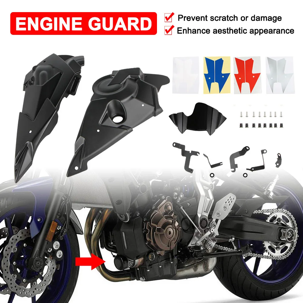 

For Yamaha MT07 FZ07 2014-2020 Motorcycle Belly Pan Engine Spoiler Fairing With Mounting Kit MT-07 FZ-07 BellyPan Accessories