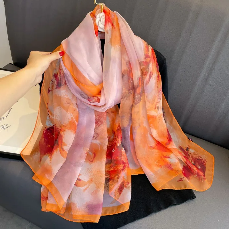 

Plaid Stoles Design Silk Satin Shawl Scarf Women Summer Fashion Print Soft Pashmina Wraps Bufanda Female Headband Hijab Echarpe