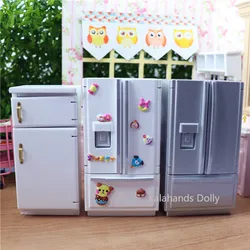 Dollhouse Mini Many Color Single Double Refrigerator Model for Dollhouse Supermarket Restaurant Furniture Decoration Accessories