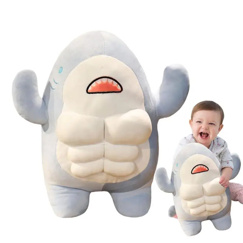 

Мягкая Плюшевая Акула, милая плюшевая игрушка в виде морских мышц, Акула, 17,7 дюйма, мягкая подушка в виде Кита, акулы, плюшевая кукла для океана