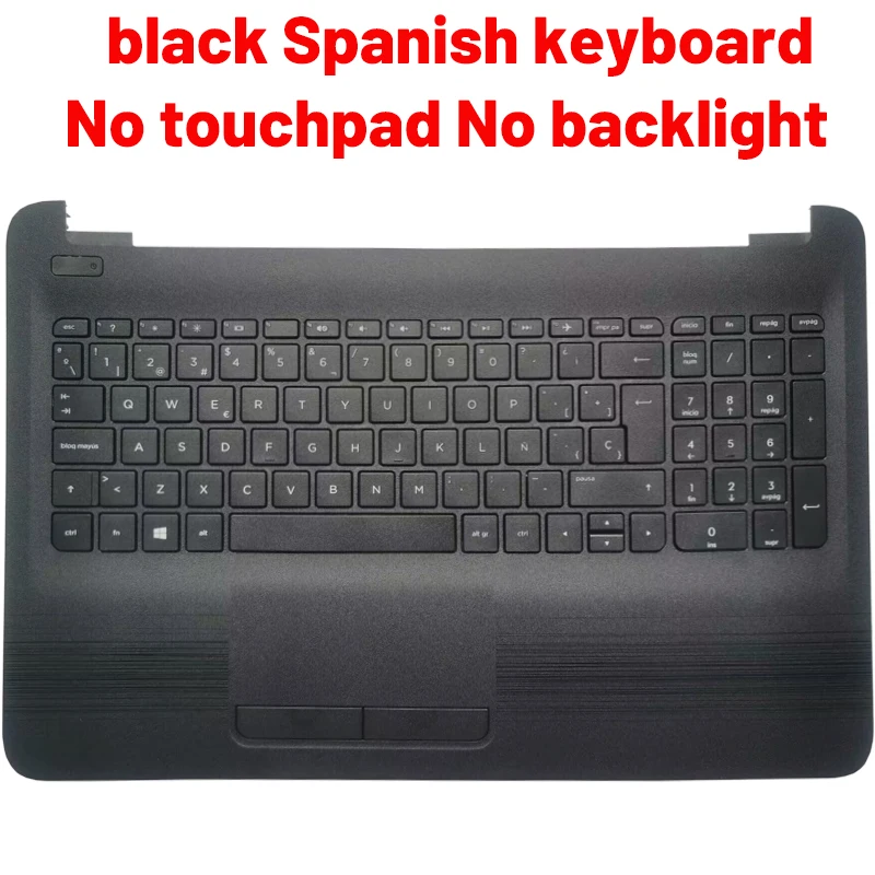 Teclado para Notebook com Palmrest Upper hp 15-ac 15-ay 15-af 15-ba Tpn-c125 Tpn-c126 Russo Eua Reino Unido Espanhol Latim Alemão Itália - Imagem 2